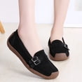 thumbnail image 4 of Big Size Women's Casual Loafers Slip On Leather Shoes Lightweight Walking Shoes Moccasins Classic Penny Loafer Flats Boat Shoes, 4 of 5