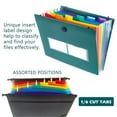 Hanging File Folders Letter Size 7 Pockets Accordian File Organizer