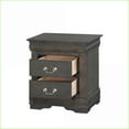 thumbnail image 3 of Bedroom Set, 4-Piece Eastern King Louis Philippe Dark Gray | Sleigh Beds | Double Dressers, 3 of 11