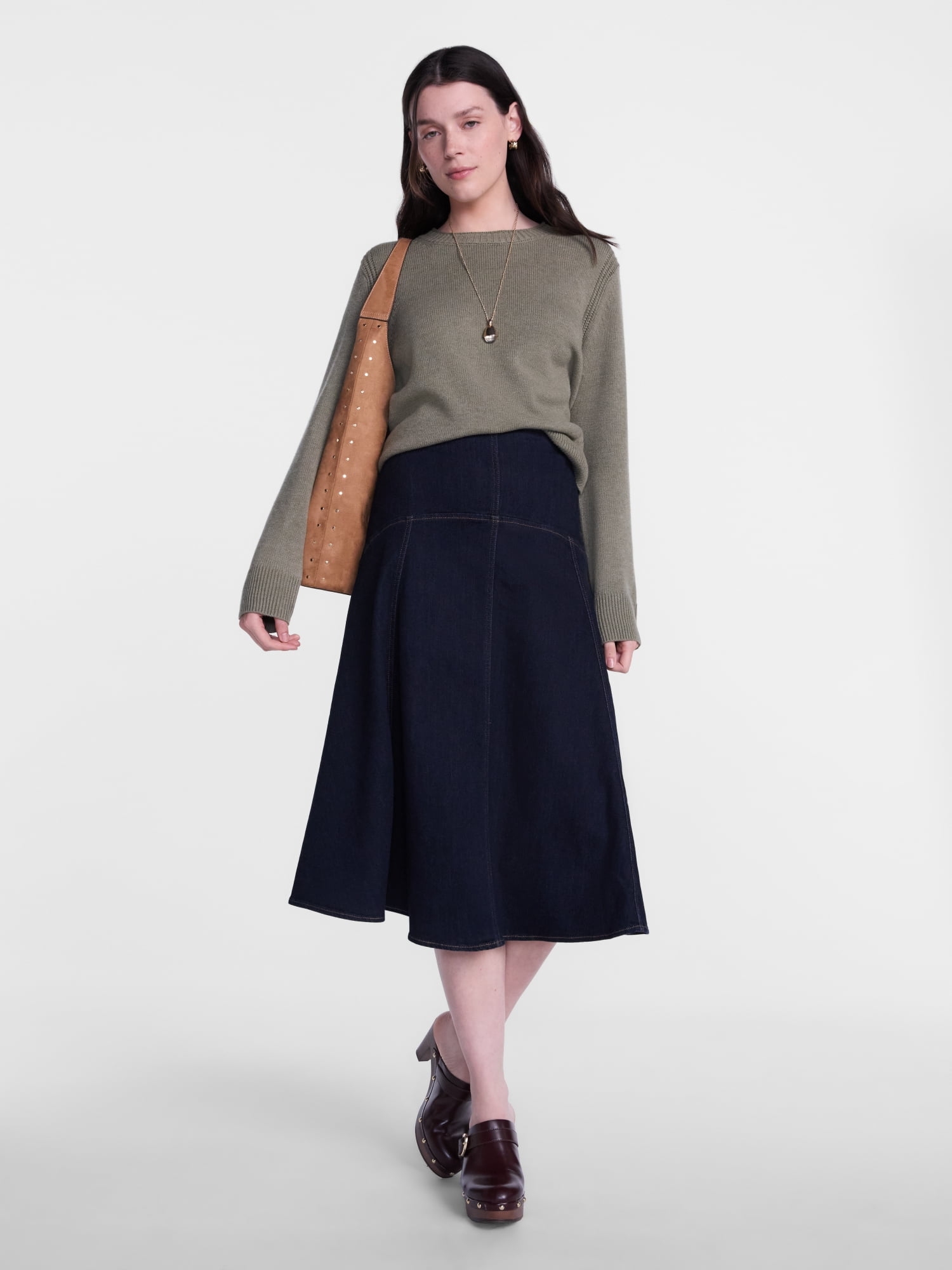 Scenario Women's Flare Denim Skirt, Sizes 0-20