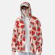 thumbnail image 2 of Balery Red Strawberry Sudadera ligera de manga larga con capucha y protección solar UPF 50+ para hombre y mujer, ideal para pesca y running-X-Large, 2 of 7