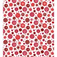 thumbnail image 2 of Ambesonne Abstract Duvet Cover Set, Circles Snowflake Motifs, 2-Calking, White Dark Pink, 2 of 6