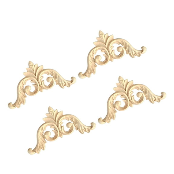 Masteelf Set of 4 Decorative Wall Shelves for Living Room and Cabinet Door, Modern Floating Storage Display Shelves