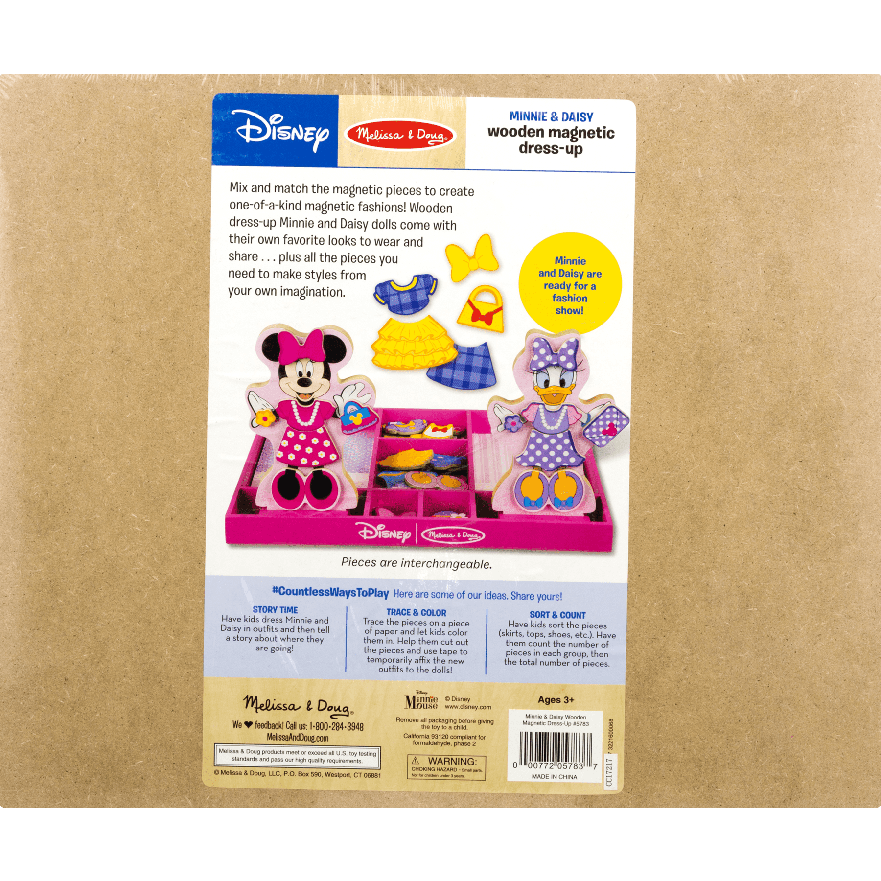 melissa and doug minnie mouse magnetic dress up