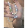 thumbnail image 3 of Collier Perlé Fleur Bleu Marine, 3 of 4