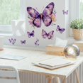 thumbnail image 5 of Purple Butterfly Wall Decals Removable Purple Butterflies with Flowers Wall Stickers Peel and Stick Vinyl Butterfly Art Wall Decor for Living Room Bedroom Nursery Bathroom Classroom Decorations, 5 of 7
