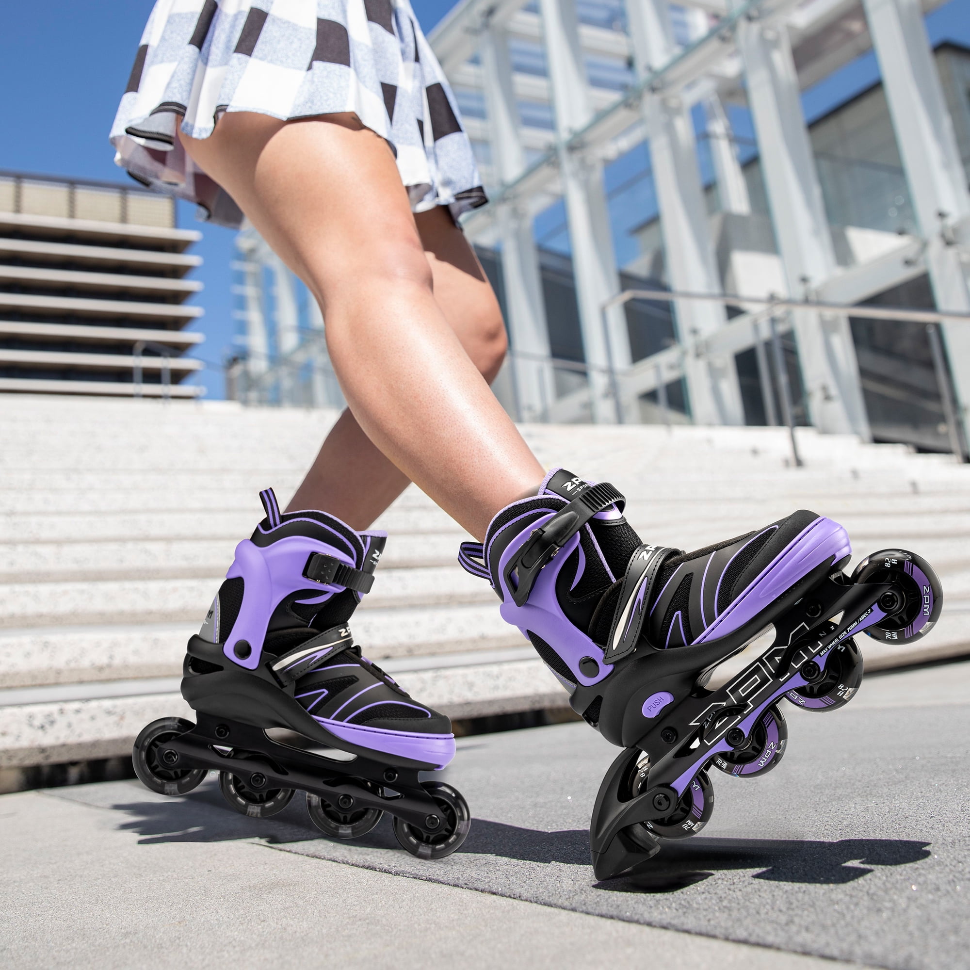 2PM SPORTS Kids Adjustable Inline Skates, Youth Inlie Skates for Girls Boys Women Ages 4-12 5-8 8-12 with Full Light Up Wheels