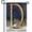 Monogram D, variant on America Forever Winter Monogram Letter X Garden Flag Vertical Double Sided 12.5 x 18 inches Christmas Holiday Seasonal Flags for Outdoor, Yard, Porch Decoration, Santa Sleigh Garden Flag
