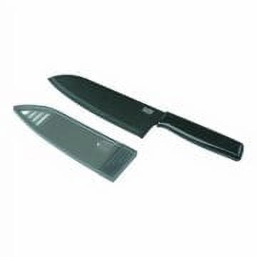 Kuhn Rikon Chefs Knife, with Sheath, 6 Black
