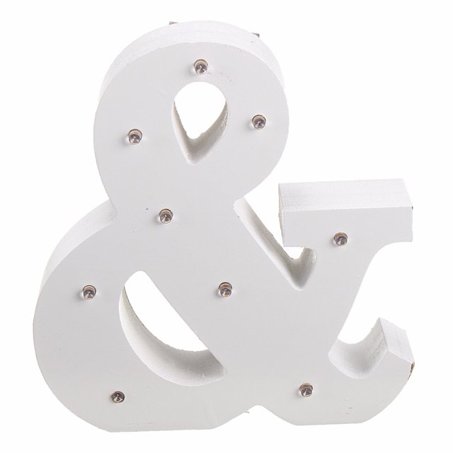 Wooden Letter Lights LED Marquee Light Standing Hanging Light UP Letters Standing Hanging Wedding Party Christmas Decor