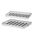 thumbnail image 2 of A&B Home Quinn Rectangular Trays - Black, White - Set of Two, 2 of 3