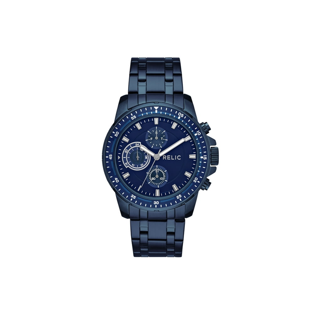 Relic Relic by Fossil Men's Heath Stainless Steel Blue Watch