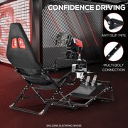 Supllueer Racing Simulator Cockpit x-shaped Belt Seat Foldable Fit for Logitech G923 G920 Fanatec Thrustmaster.Excluding electronic devices