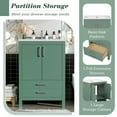 thumbnail image 6 of Miekor Furniture 24" Bathroom Vanity with Ceramic Sink Combo, Modern Freestanding Storae Cabinet with Silver Handles, Soft Closing Doors 26443, 6 of 12