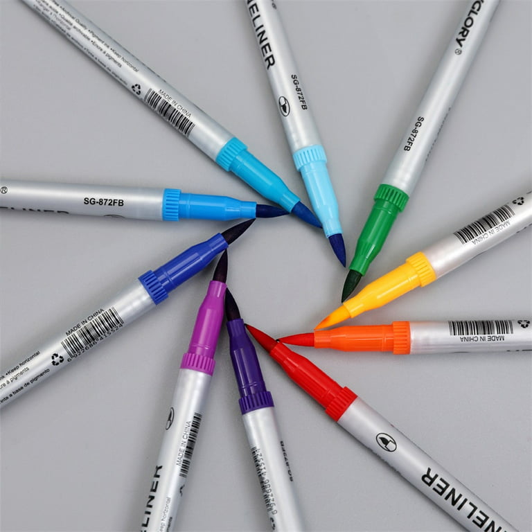 Wholesale 24 Colors Watercolor Art Felt Tip Marker Pens for Kids Drawing -  China Fineliner, Felt Tip Color Pen
