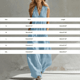 thumbnail image 3 of Chuancc One Piece Jumpsuits for Women Dressy Casual Sleeveless Crewneck Wide Leg Rompers Jumpers Vacation Summer Outfits Light green M, 3 of 4