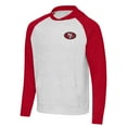 thumbnail image 2 of Men's Antigua Scarlet/Gray San Francisco 49ers Urgent Pullover Hoodie, 2 of 3