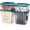 2 qt & 4 qt (2-Pack each), variant on 4 Pack Food Storage Container with Green Lid - NSF Listed Commercial Grade in 2.0 Qt - Square, Clear, Polycarbonate