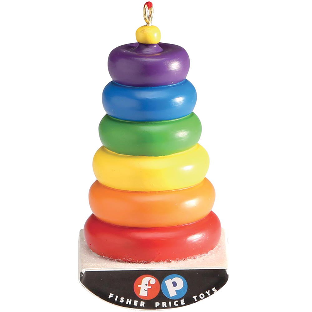 Fisher Price Rock-A-Stack Rock A Stack Christmas Ornament 