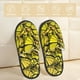 thumbnail image 2 of Fotbe Yellow Butterflies Pantuflas Peludas para Mujer con Estampado, Zapatillas de Peluche, Zapatos de Invierno para Casa, Uso Interior y Exterior-Large, 2 of 8