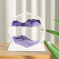 thumbnail image 3 of Adorno artístico con imagen de arena en movimiento, paisaje creativo y dinámico. Marco Blanco Púrpura, 3 of 9