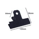 thumbnail image 1 of Clips de Toro Grandes Negros Engrosados, 2 Piezas Abrazaderas de Clip de Papel para Carpeta de Metal para Cocina de Oficina, Tablero de Dibujo, Manualidades, 1 of 5
