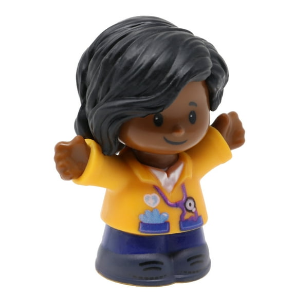 Replacement Part for Collectible Fisher-Price Little Hospital Doctor's Office Ambulance Dollhouse Family Playset GWD13 - Replacement Female Doctor Nurse or EMT Figure - Stethoscope