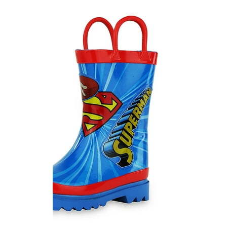 DC Comics Superman Boy's Rain Boots (Toddler/Little Kid)