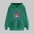 thumbnail image 2 of VBTAPA Mardi Gras Hoodies for Women Carnival Mask Graphic Print Hooded Sweatshirt Drawstring Pullover Hoodie with Kangaroo Pocket Army Green M, 2 of 6