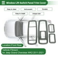 thumbnail image 2 of Cubierta del panel del interruptor de elevación de la ventana para Jeep Grand Cherokee WK2 2011-2021, 2 of 6