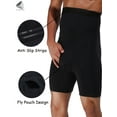 thumbnail image 6 of PULLIMORE Mens Tummy Control Shapewear Shorts High Waist Slimming Body Shaper Boxer Briefs (M, Black), 6 of 10