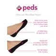 thumbnail image 2 of Peds Women's Microfiber Ultra Low Cut Liner with Gel Tab Extended Size, 6 Pairs, 2 of 5