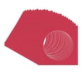 thumbnail image 3 of Deep Red Picture Frame Mat for 8x8 Frames - Circle Opening for 4x4 Photos - 25 Mats, 3 of 7