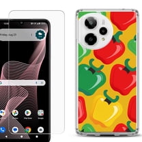 Phone Case for Cricket Icon Plus 2026, with Screen Protector, by OneToughShield - Bell Pepper