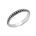 thumbnail image 2 of 925 Sterling Silver Oxidized Platinum Plated Pebbles Statement Women Valentines Day Gifts Ring, 2 of 4