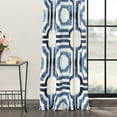 thumbnail image 3 of Mecca Blue Grommet Printed Cotton Curtain (1 Panel), Mecca Blue, 50W X 84L, 3 of 6