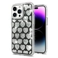 thumbnail image 2 of For Apple iPhone 14 Plus Sparkly 3D Design Diamond Shockproof Protective Bling Rhinestone TPU Hybrid Skin Cover ,Xpm Phone Case [ Heart Black ], 2 of 4