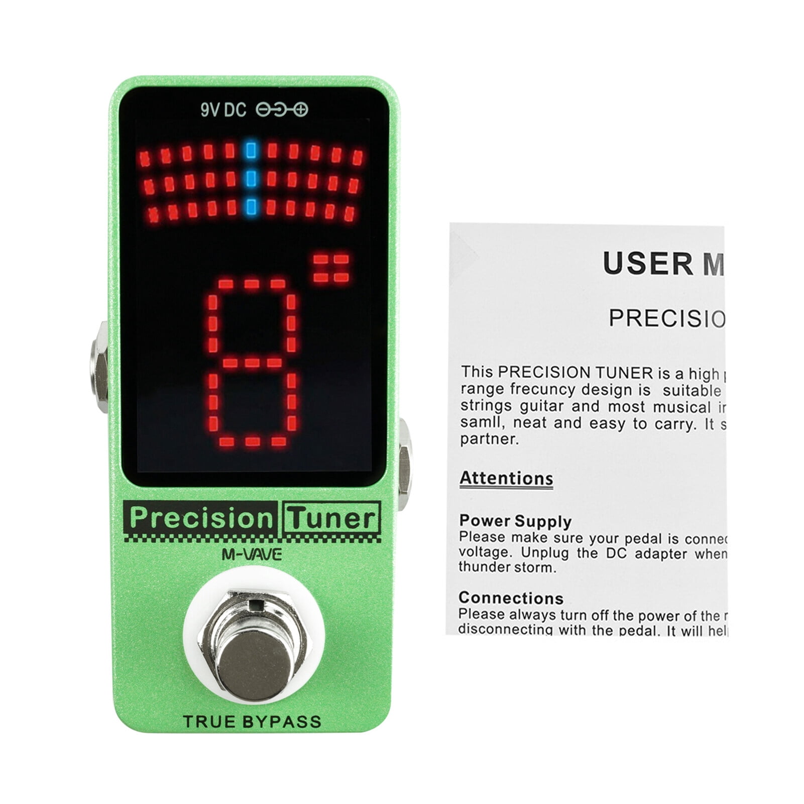VAVE Tuner,Tuner Pedal Led Pedal Led Display Led Display With Eryue Tuner Precision Dsfen Tuner Mewmewcat Precision Siuke Adben Bypass Tuner Mewmewcat Bass Pedal Tuner