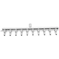 thumbnail image 4 of CIMAXIC 10 Ways 8 to 4MM Stainless Steel Aquarium Outlet Inline Air Pump Flow Lever Control Manifold Splitter Switch Tap Oxygen Tube Distributor Silver,7.52"X2.2"X2.2", 4 of 4
