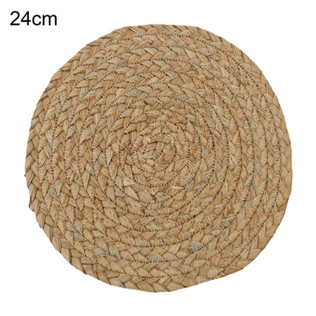 

Grandest Birch Table Coaster Insulation Anti Slip Straw Lightweight Natural Table Coasters for Kitchen Lightweight Natural Round T