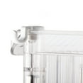 thumbnail image 4 of Slim Rolling Storage Cart, Plastic Mobile Shelving Unit with 3 Tier Transparent Utility Cart for Bathroom Kitchen Narrow Places, 4 of 8
