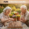 thumbnail image 5 of Trademark Games Book-Style Folding Chess Board Interior Storage - Wooden Chess Set for Kids and Adults, 5 of 7