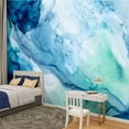 thumbnail image 2 of Peel and Stick Wallpaper Abstract watercolor wavy painting beautiful seaside colour tones Modern Art Wall Mural Decor Self Adhesive and Removable 100in x 144in, 2 of 8