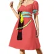 thumbnail image 1 of Vestido de manga corta TOUCAN, ropa de verano para mujer, vestidos de moda para mujer, vestido de verano para mujer, estilo coreano, 1 of 7