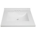 thumbnail image 5 of 25-inch Camilla Modern Vanity Top Single Sink with Backsplash, Solid White – Design House, 630210, 5 of 20