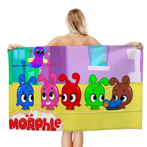 Bath Towels for Morphle and the Magic Pets Beach Towel Kids Boys Girs Soft & Absorbent Gifts for Bathroom Travel Camping Vacation 20×40 inch
