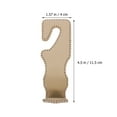 thumbnail image 4 of Rear Seat Hook 2 Pcs Car Storage Hooks Back Leather Hanger Clothes Stainless Steel, 4 of 6