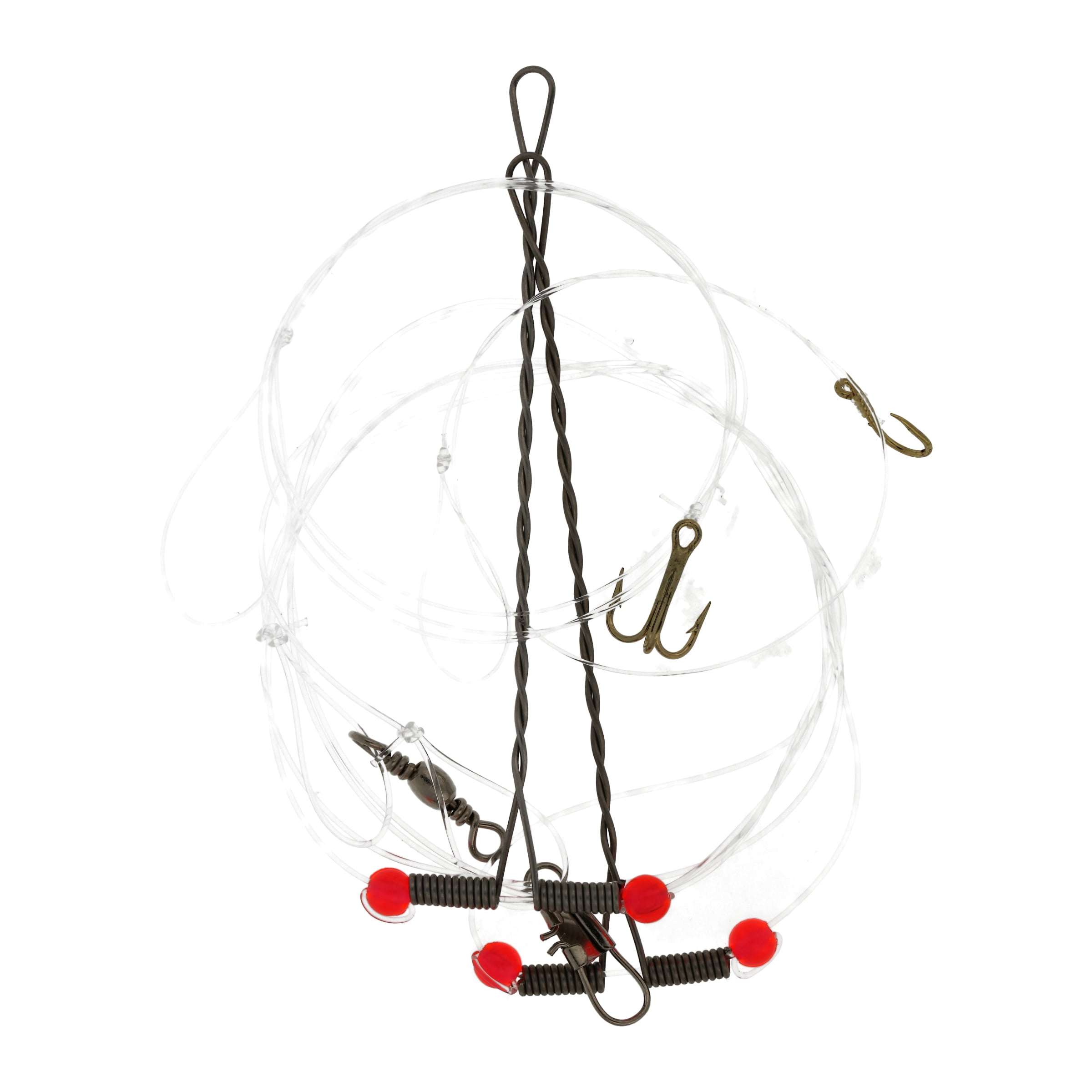 Eagle Claw 012W-12 Salmon Egg and Cheese Rig, Gold, Size 12 Egg Hook