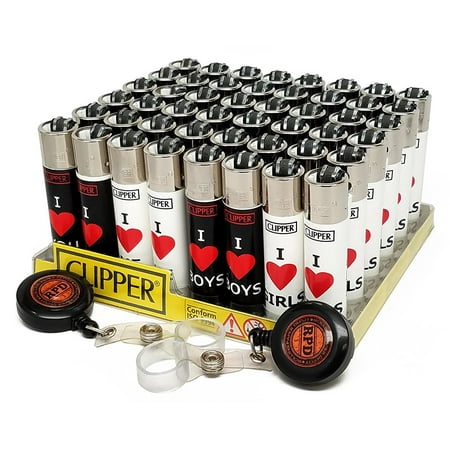Bundle - 50 Items - Clipper Lighter I Heart Designs 
