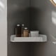 thumbnail image 4 of Estante de almacenamiento de trípode para esquina de pared, organizador de drenaje para lavabo sin perforaciones, estructura metálica de 3 niveles, para baño, altura ajustable,Wsvlmg, 4 of 6